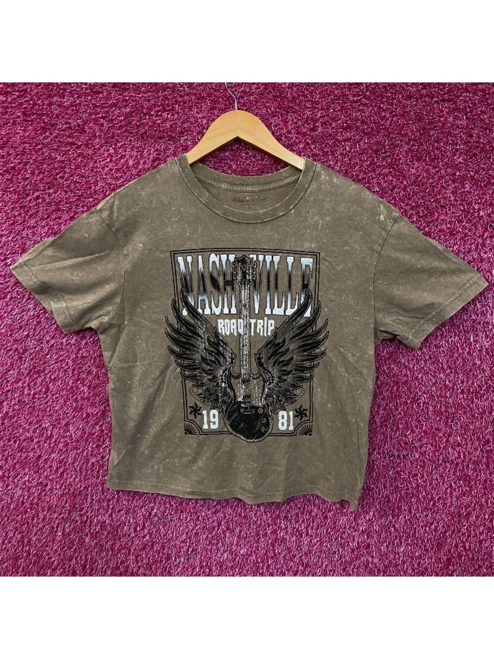 Nashville Road Trip Women's Crop Top Size Small